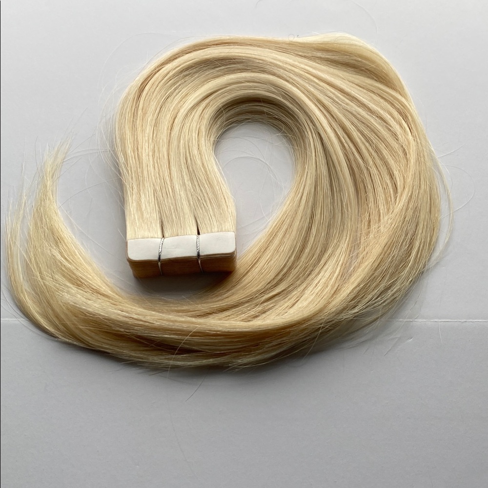 Sunny Hair Tape In Extensions 12 Inch 30g 20Pc #60 Bleach Blonde Remy NEW